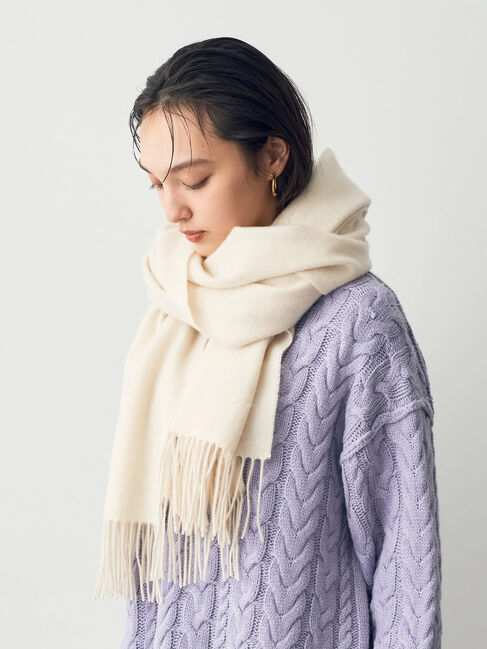 YECCA VECCA「ウォッシャブルウールストール」|ストール|