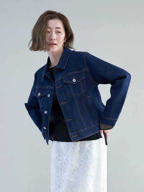 YECCA VECCA「ストレッチGジャン」|テーラードジャケット|