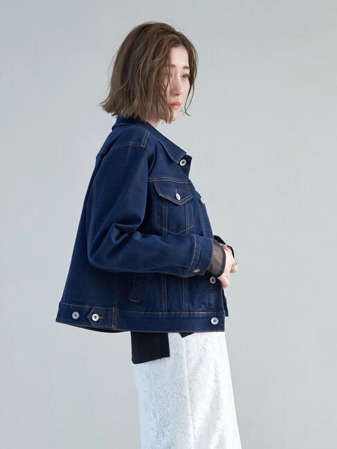 YECCA VECCA「ストレッチGジャン」|テーラードジャケット|