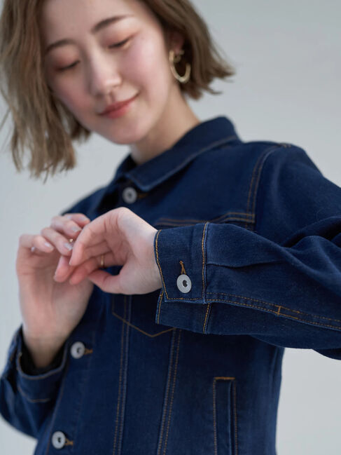 YECCA VECCA「ストレッチGジャン」|テーラードジャケット|