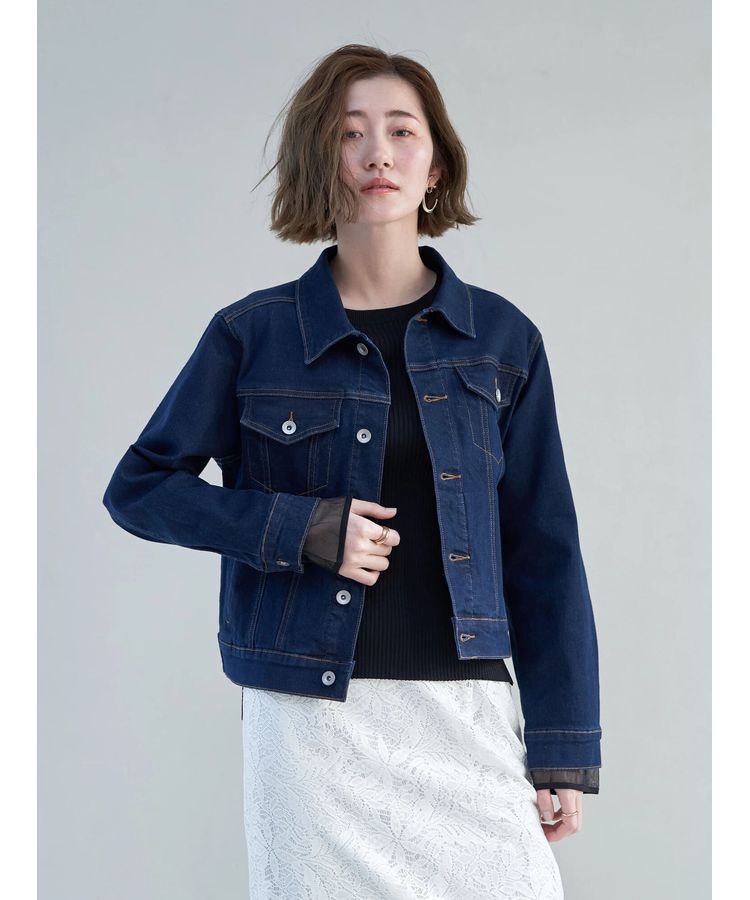 YECCA VECCA「ストレッチGジャン」|テーラードジャケット|