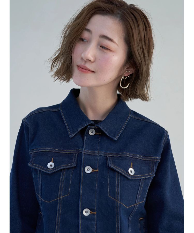 YECCA VECCA「ストレッチGジャン」|テーラードジャケット|