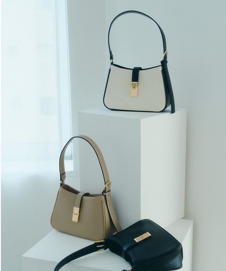 YECCA VECCA「メタルポイントワンハンドルバッグ」|ショルダー・メッセンジャー|