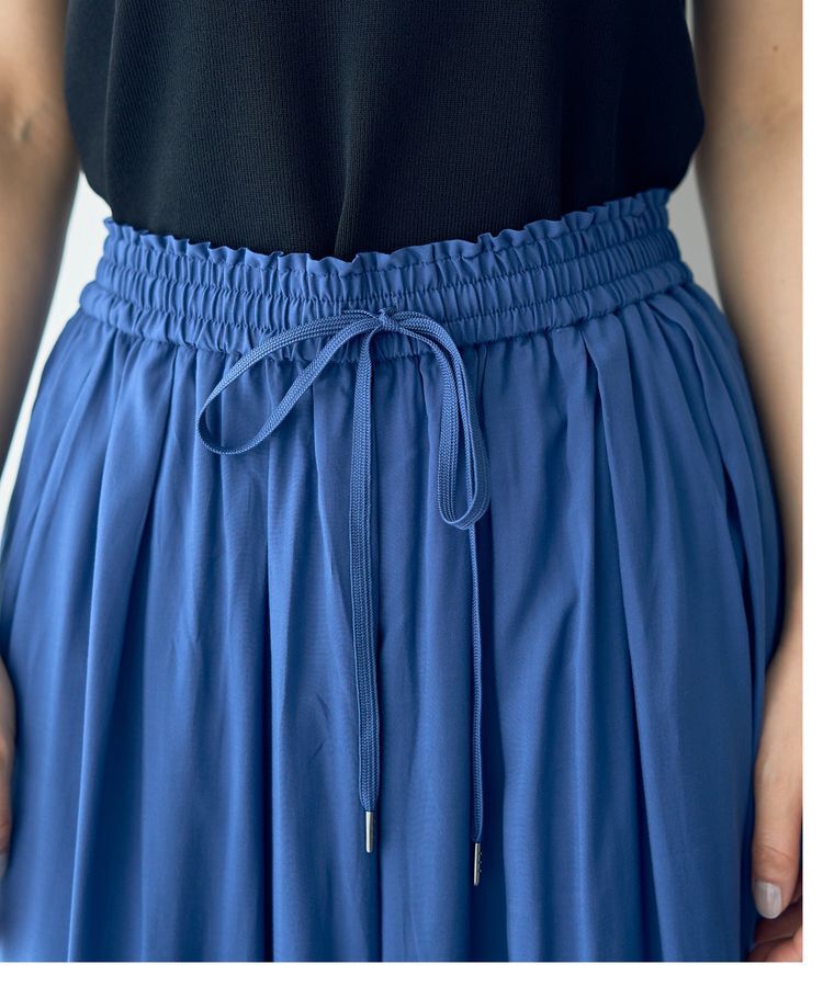 YECCA VECCA「シルキータックワイドパンツ」|その他|