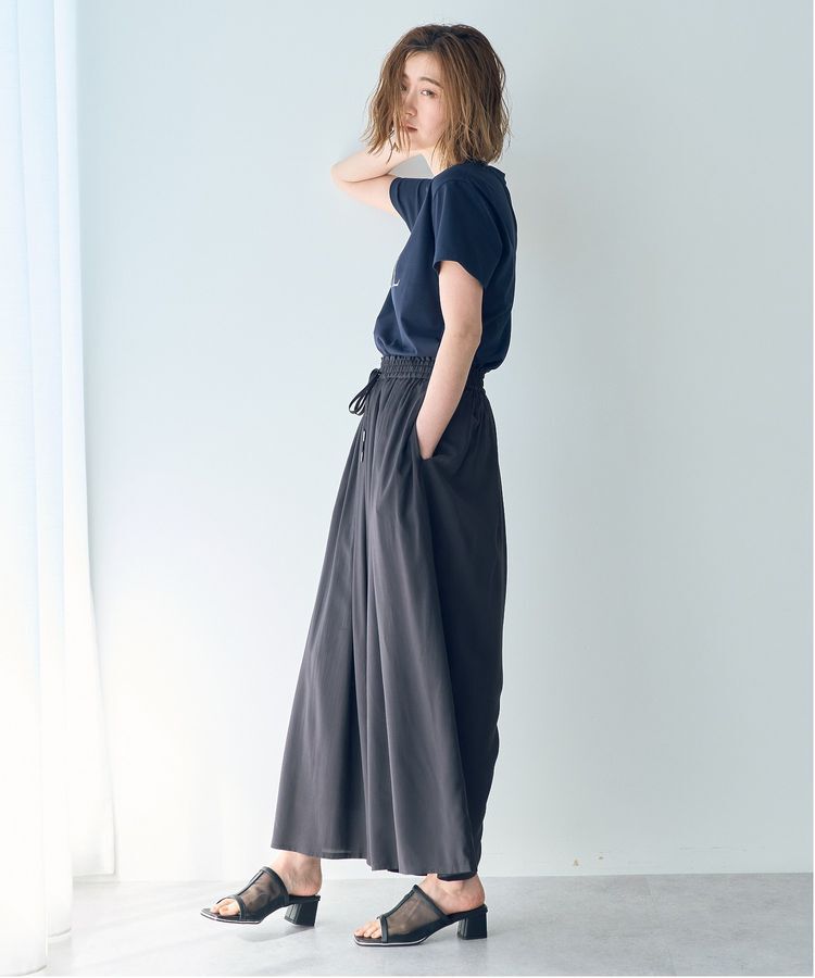 YECCA VECCA「シルキータックワイドパンツ」|その他|