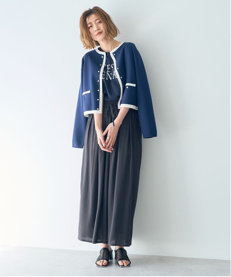 YECCA VECCA「シルキータックワイドパンツ」|その他|