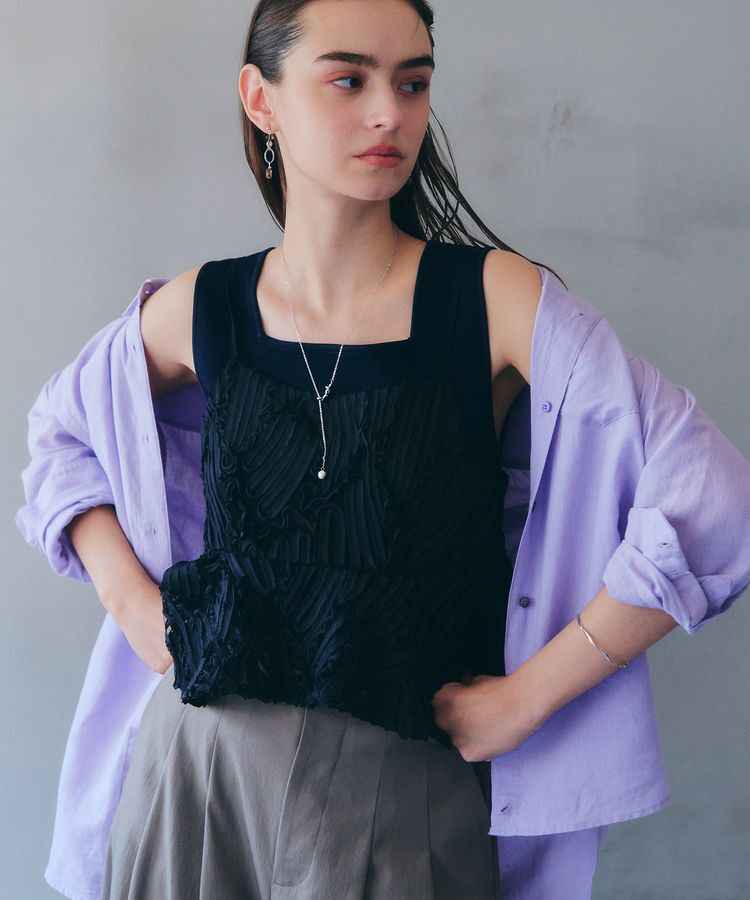 YECCA VECCA「淡水パールスライドラリエット」|ネックレス|