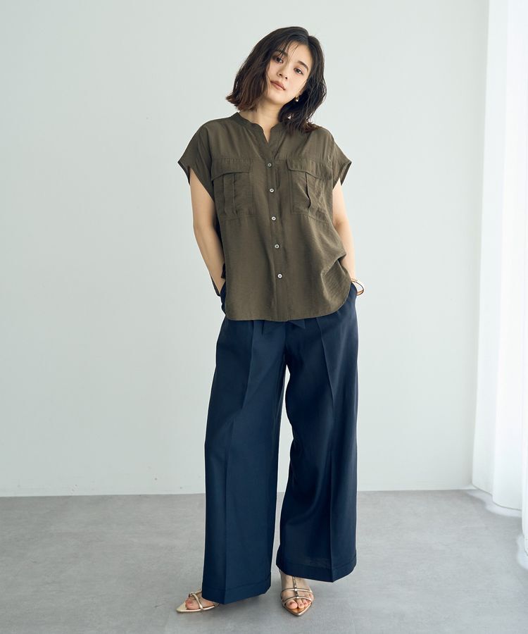 YECCA VECCA「ワークデザインスキッパーシャツ」|シャツ・ブラウス|