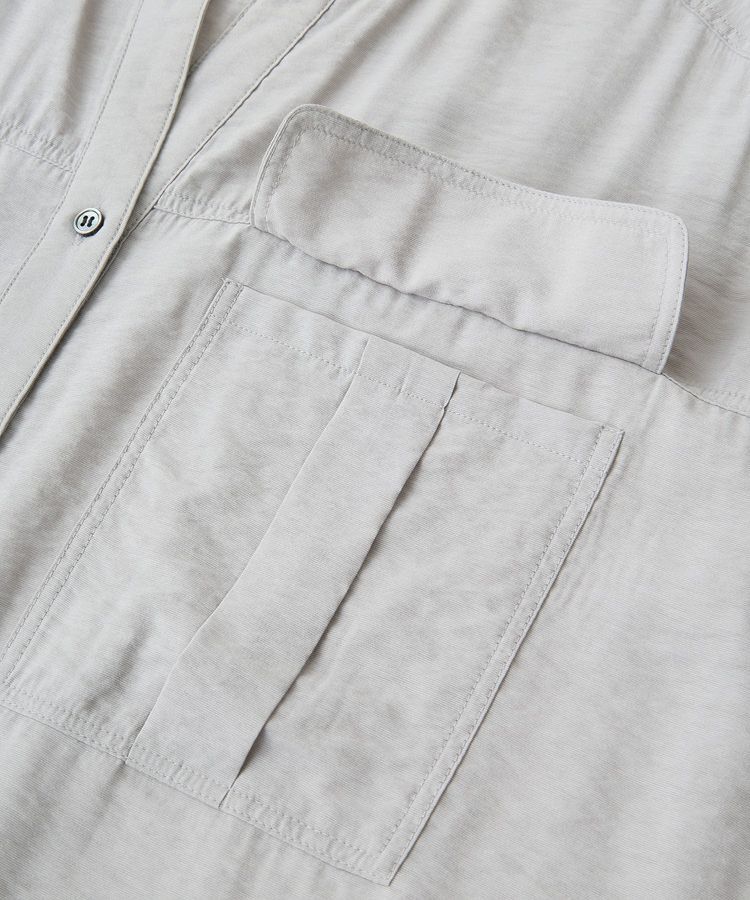 YECCA VECCA「ワークデザインスキッパーシャツ」|シャツ・ブラウス|