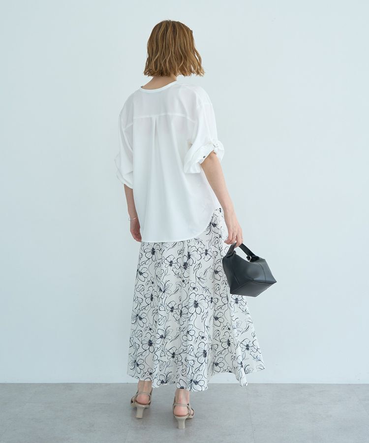 YECCA VECCA「2wayボリューム袖スキッパーブラウス」|シャツ・ブラウス|