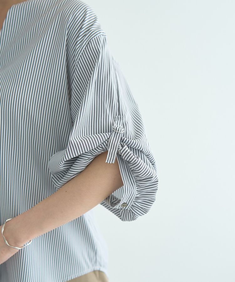 YECCA VECCA「2wayボリューム袖スキッパーブラウス」|シャツ・ブラウス|