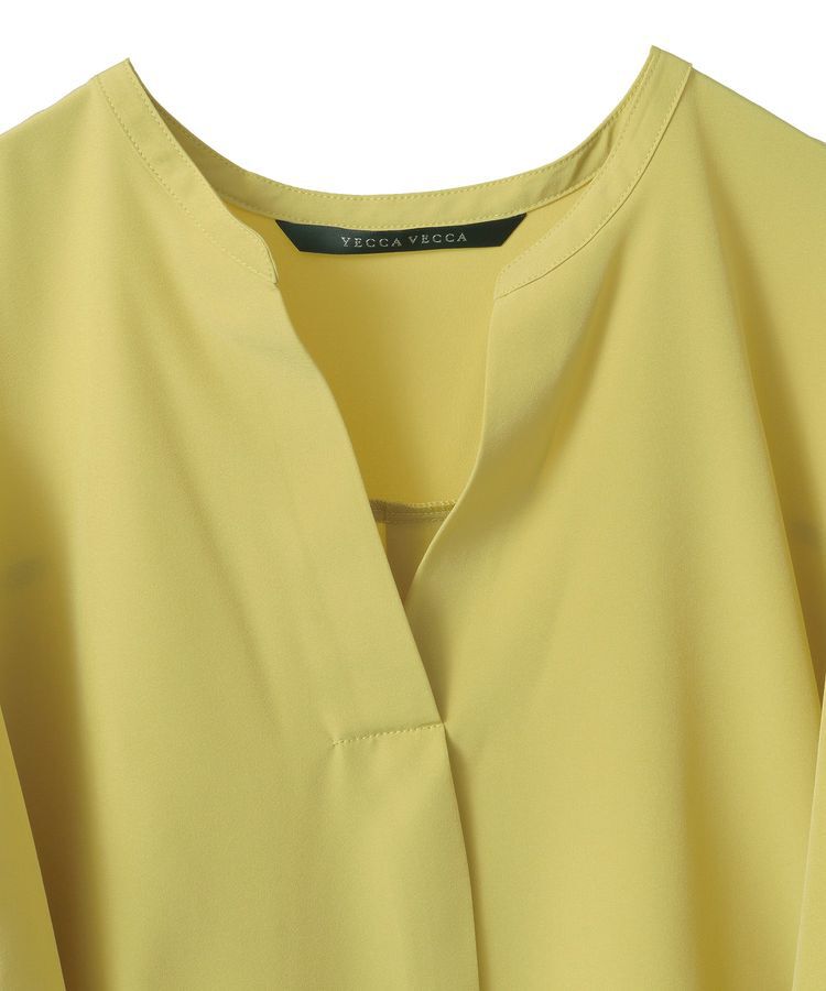 YECCA VECCA「2wayボリューム袖スキッパーブラウス」|シャツ・ブラウス|