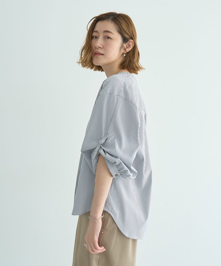 YECCA VECCA「2wayボリューム袖スキッパーブラウス」|シャツ・ブラウス|