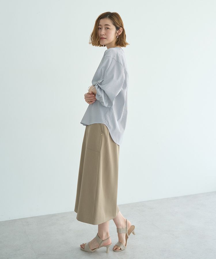 YECCA VECCA「2wayボリューム袖スキッパーブラウス」|シャツ・ブラウス|