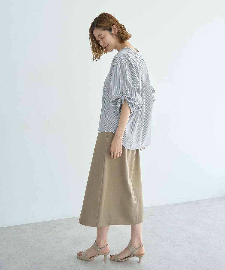 YECCA VECCA「2wayボリューム袖スキッパーブラウス」|シャツ・ブラウス|