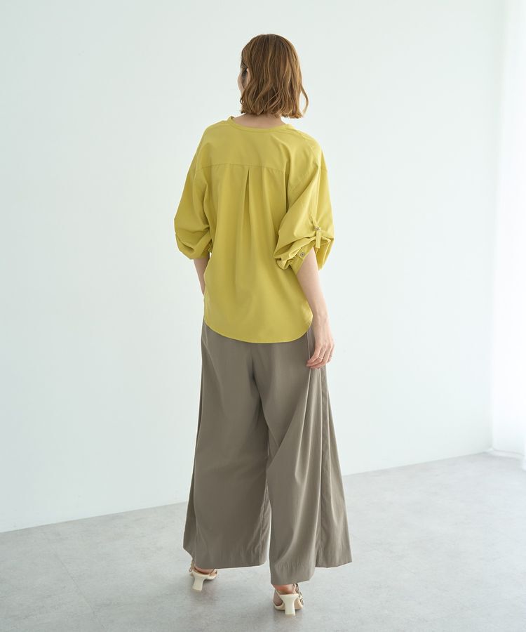 YECCA VECCA「2wayボリューム袖スキッパーブラウス」|シャツ・ブラウス|