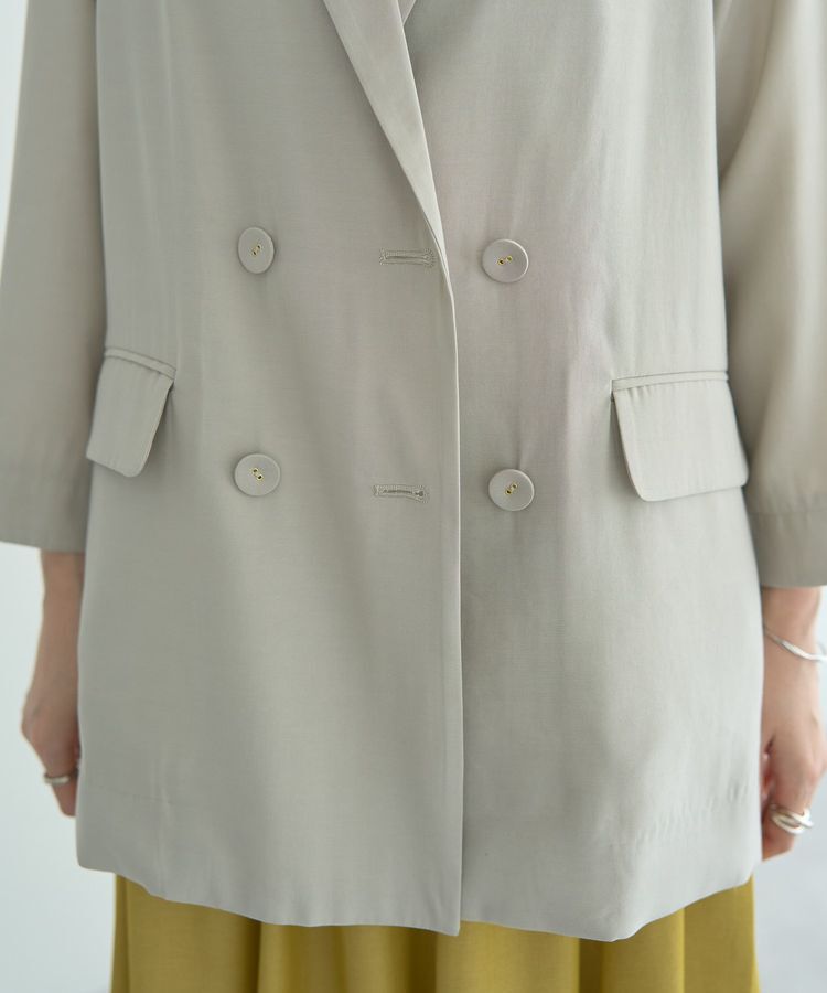 YECCA VECCA「【接触冷感】COOLシャツテーラードジャケット」|テーラードジャケット|