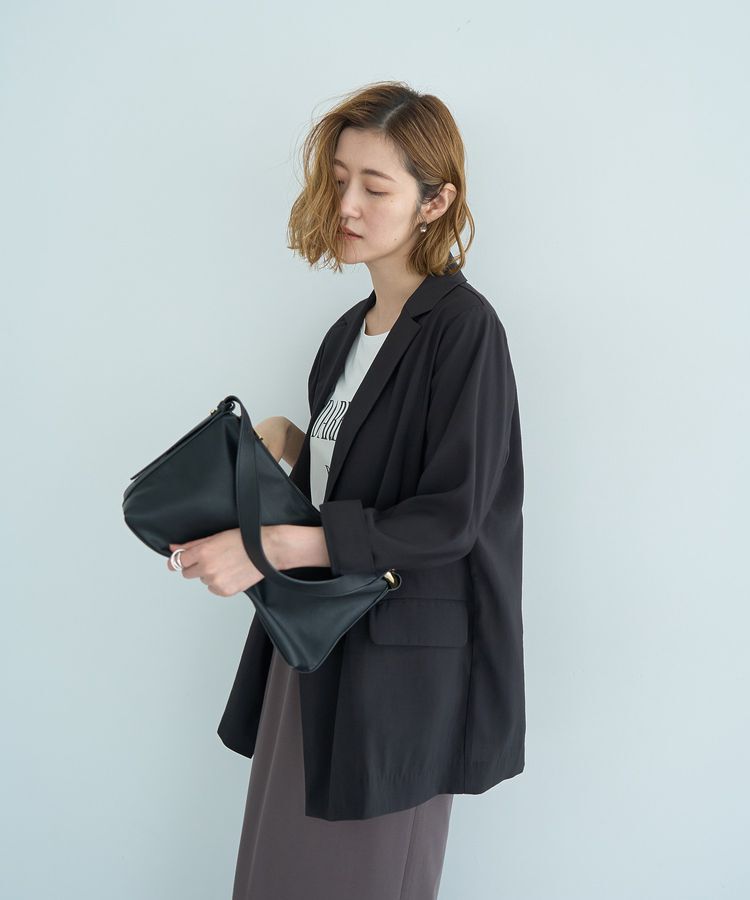 YECCA VECCA「【接触冷感】COOLシャツテーラードジャケット」|テーラードジャケット|