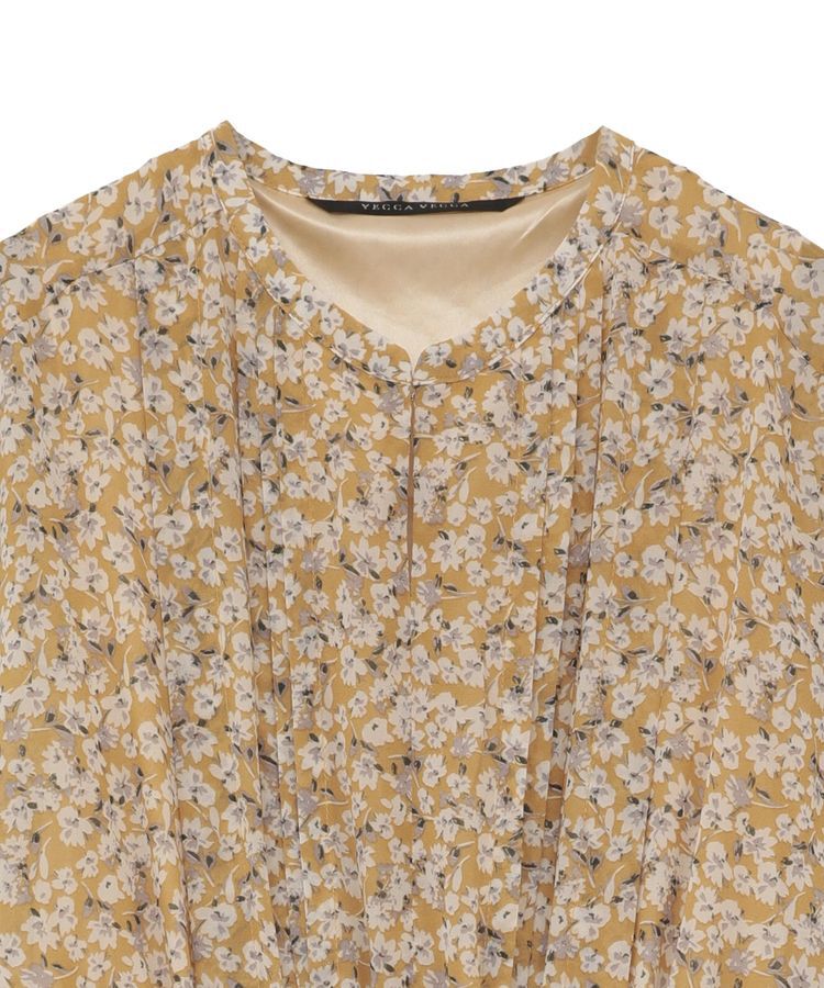 YECCA VECCA「小花柄プリーツワンピース」|ワンピース|