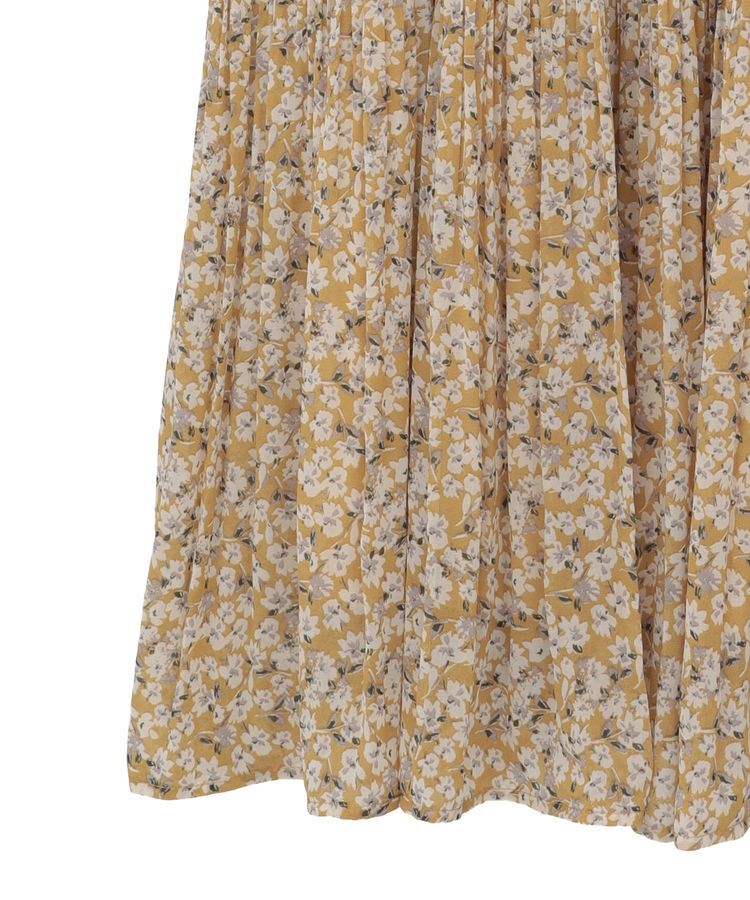 YECCA VECCA「小花柄プリーツワンピース」|ワンピース|