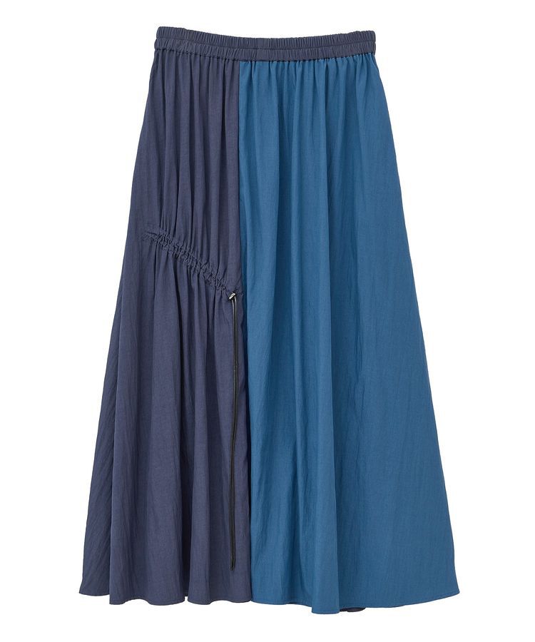 Editt by YECCA VECCA「ドロストデザインロングスカート」|フレア|