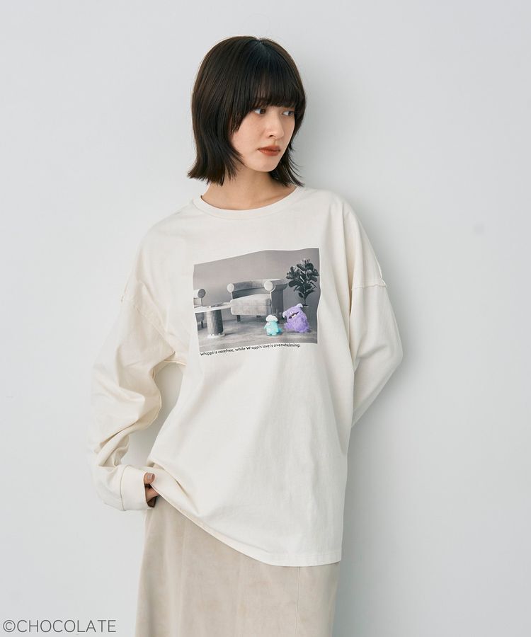 YECCA VECCA「【Whippi&Wrappi】プリントロンTee②」|Tシャツ・カットソー|Ivory