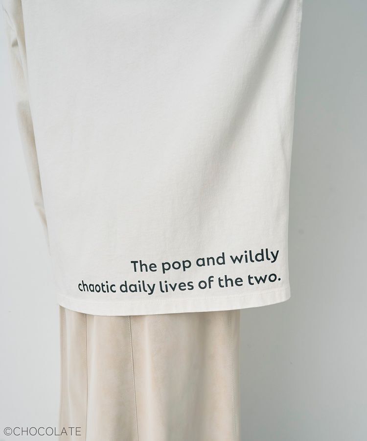 YECCA VECCA「【Whippi&Wrappi】プリントロンTee②」|Tシャツ・カットソー|