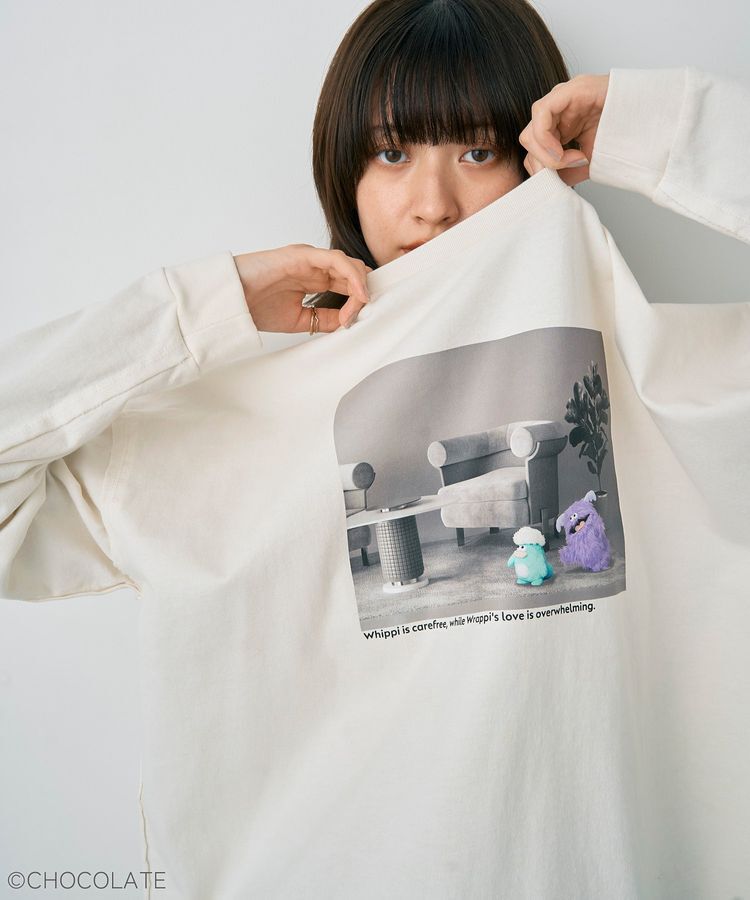 YECCA VECCA「【Whippi&Wrappi】プリントロンTee②」|Tシャツ・カットソー|