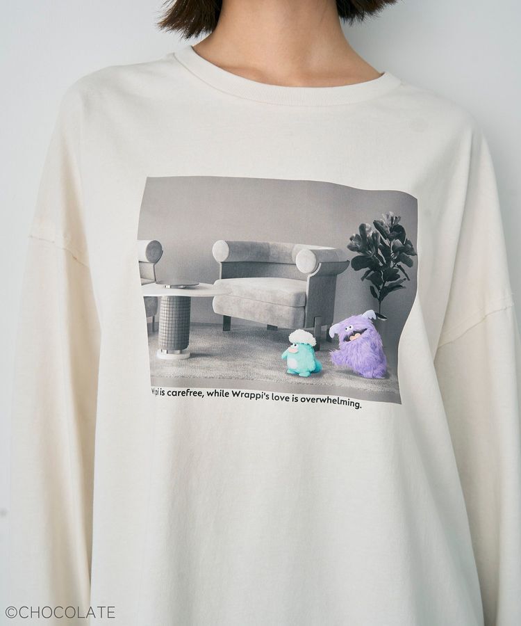 YECCA VECCA「【Whippi&Wrappi】プリントロンTee②」|Tシャツ・カットソー|