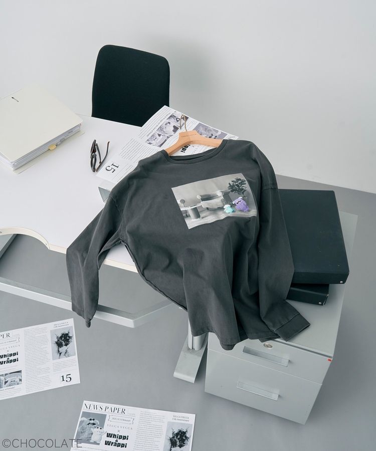 YECCA VECCA「【Whippi&Wrappi】プリントロンTee②」|Tシャツ・カットソー|