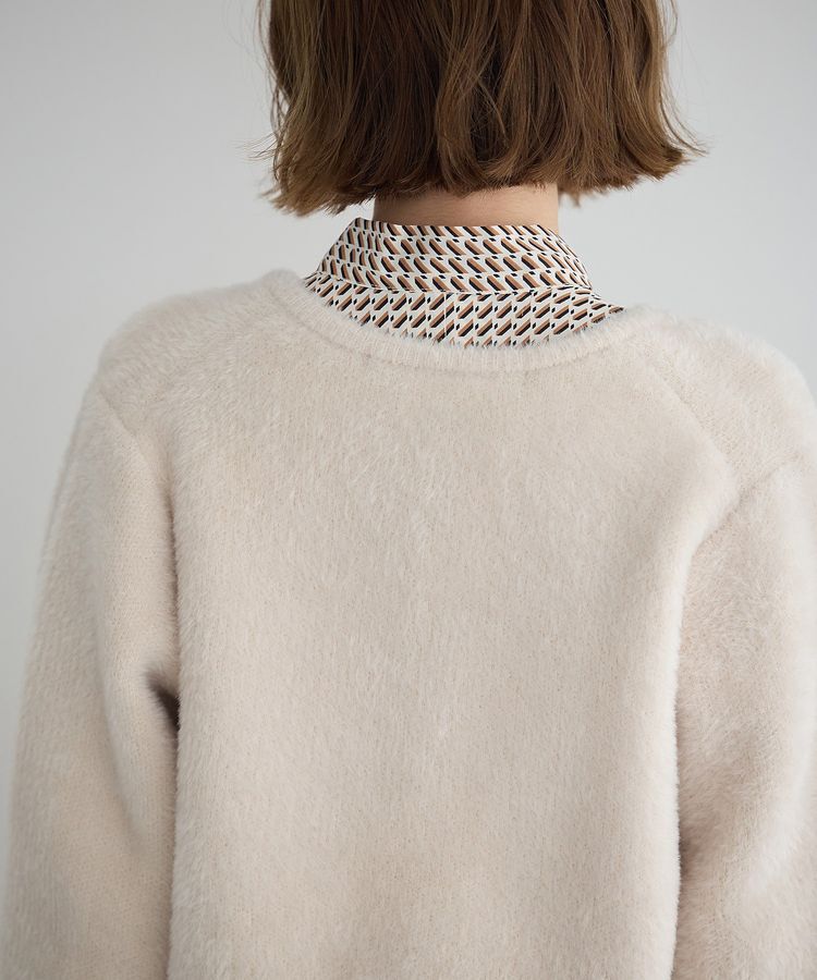 YECCA VECCA「金釦ジャケットライクニットカーディガン」|カーディガン|