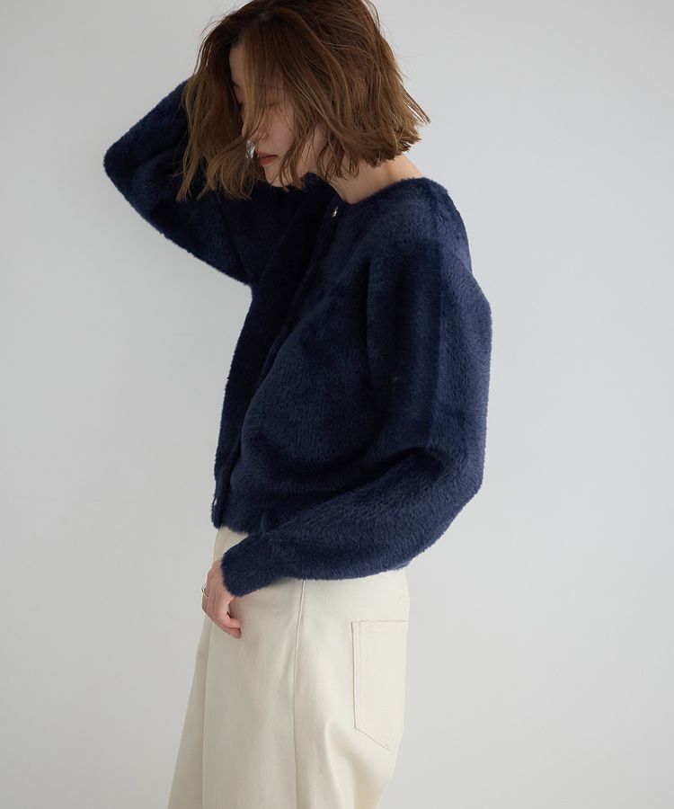 YECCA VECCA「金釦ジャケットライクニットカーディガン」|カーディガン|