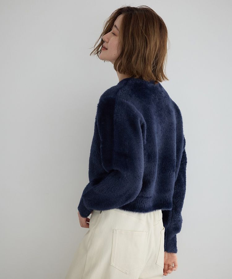 YECCA VECCA「金釦ジャケットライクニットカーディガン」|カーディガン|