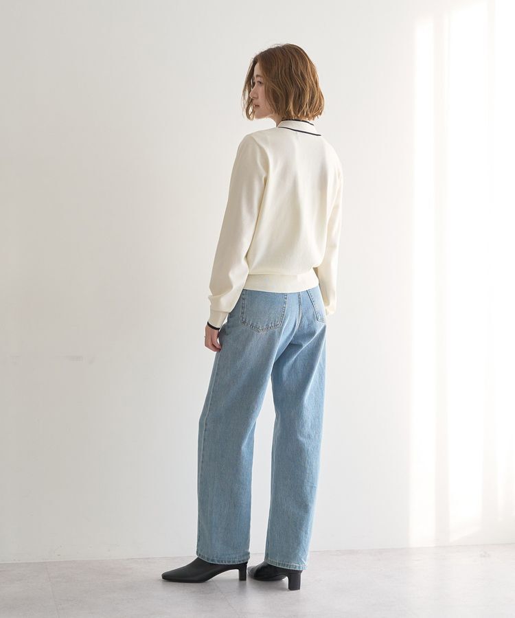 YECCA VECCA「配色ボウタイニット」|ニット・セーター|