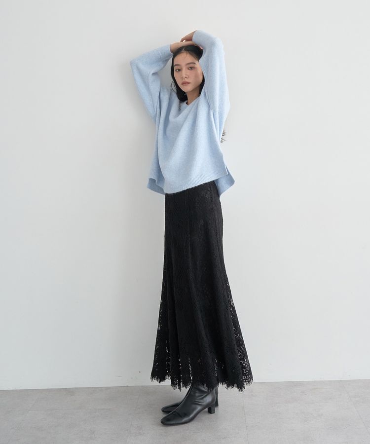 YECCA VECCA「Vネックルーズニット」|ニット・セーター|