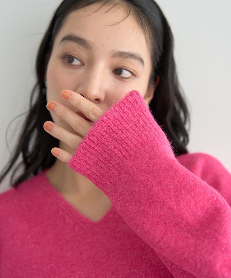 YECCA VECCA「Vネックルーズニット」|ニット・セーター|