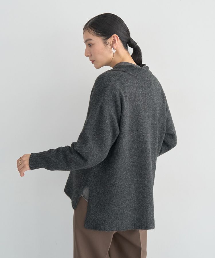 YECCA VECCA「襟付きVネックニット」|ニット・セーター|