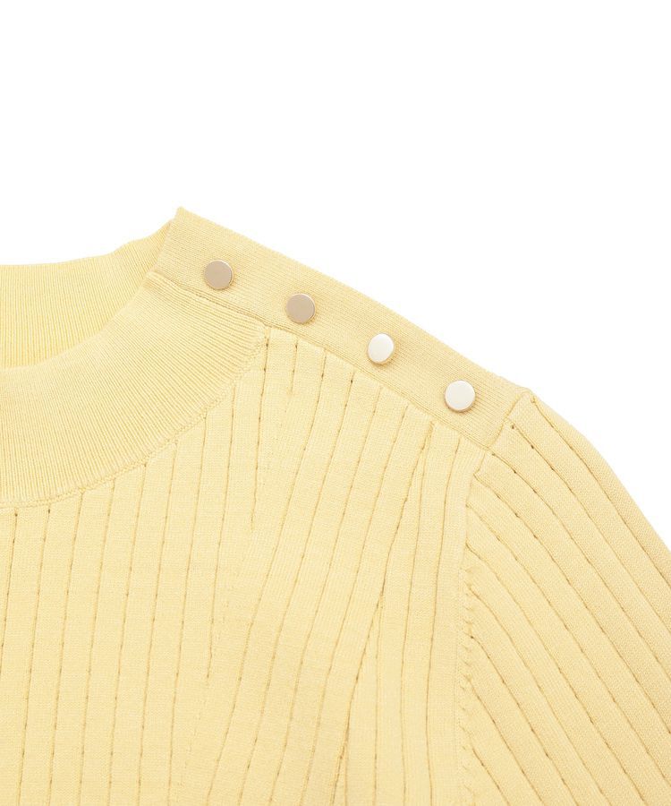 YECCA VECCA「金釦ペプラムニット」|ニット・セーター|