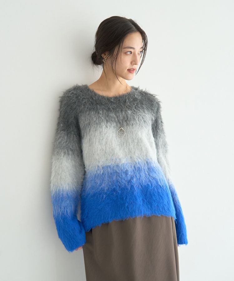 YECCA VECCA「グラデーションシャギーニット」|ニット・セーター|