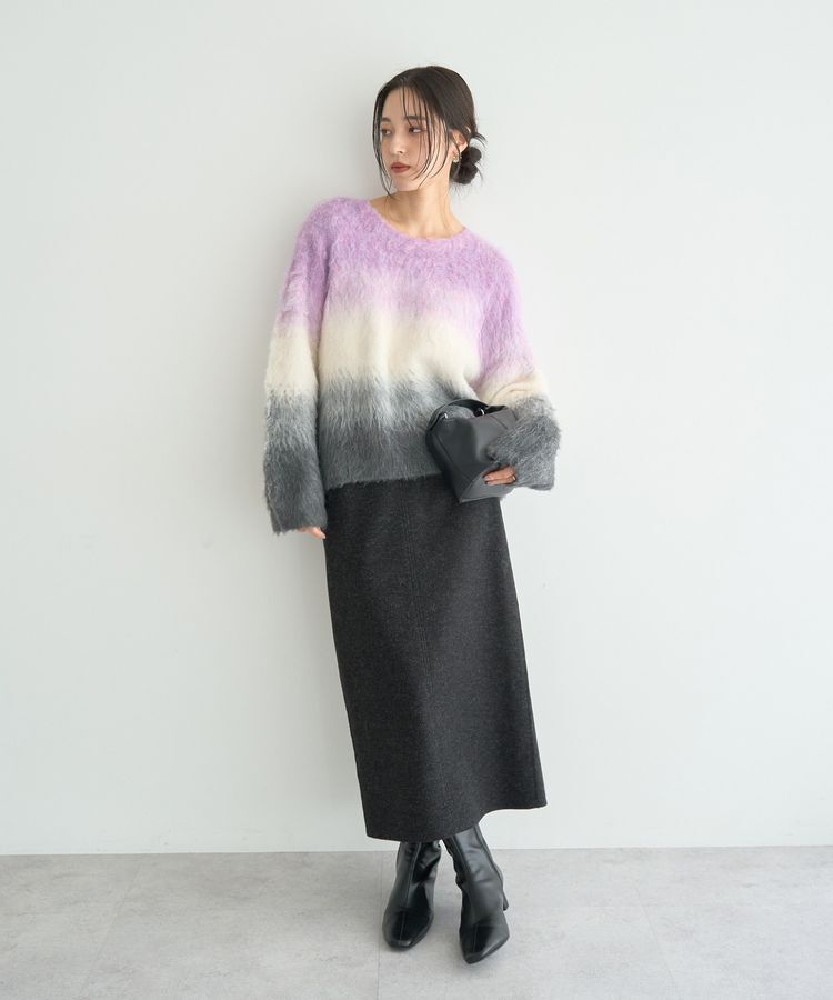 YECCA VECCA「グラデーションシャギーニット」|ニット・セーター|