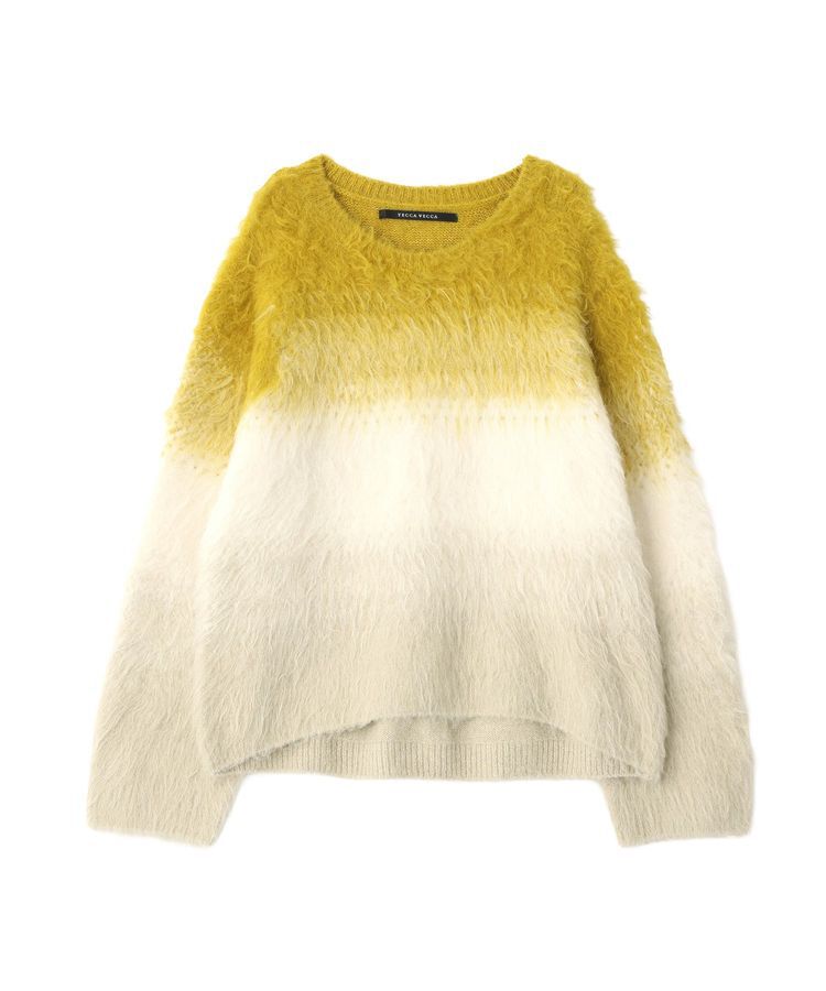 YECCA VECCA「グラデーションシャギーニット」|ニット・セーター|