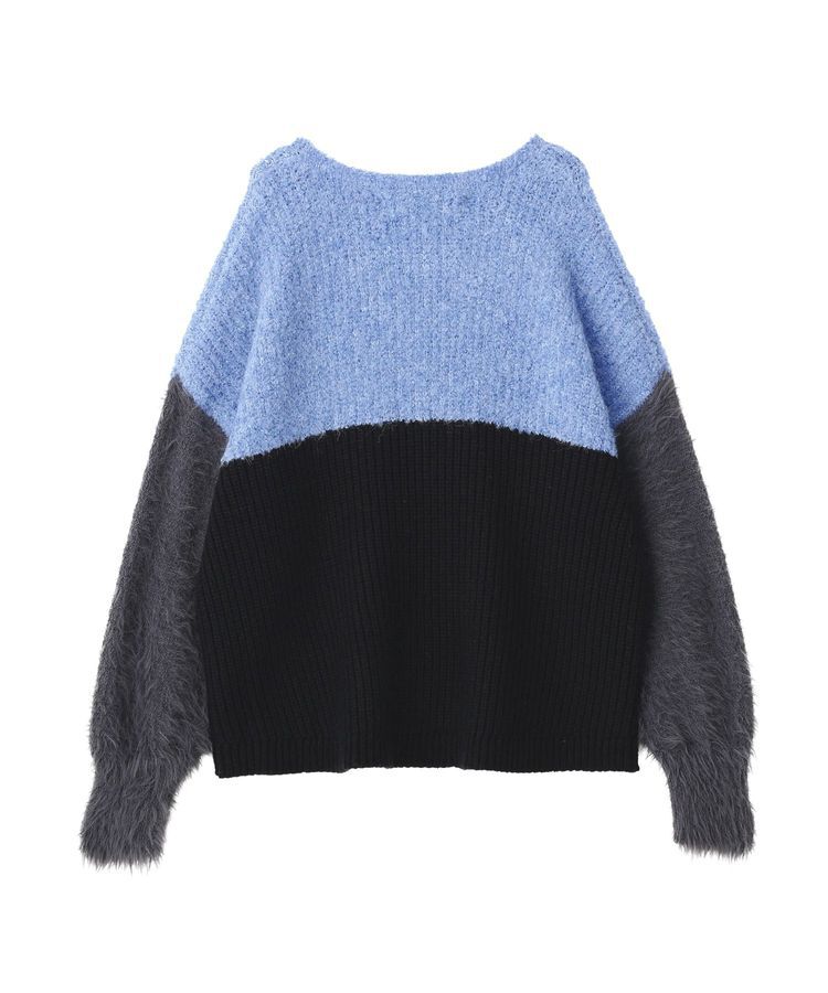 YECCA VECCA「素材MIX配色デザインニット」|ニット・セーター|