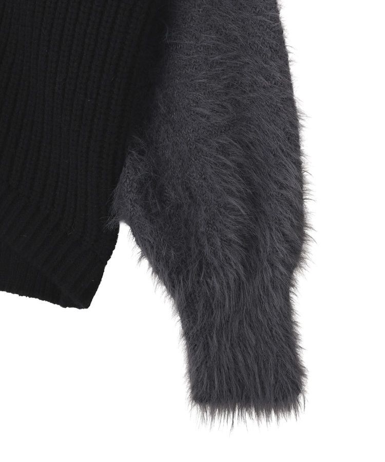 YECCA VECCA「素材MIX配色デザインニット」|ニット・セーター|