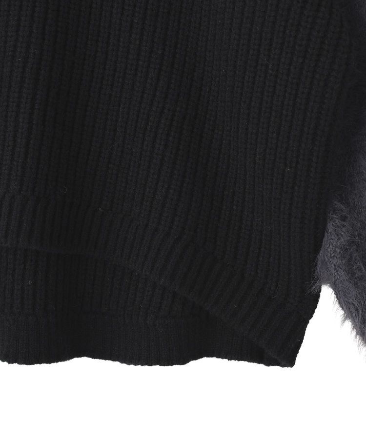 YECCA VECCA「素材MIX配色デザインニット」|ニット・セーター|