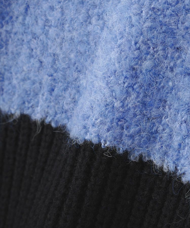 YECCA VECCA「素材MIX配色デザインニット」|ニット・セーター|