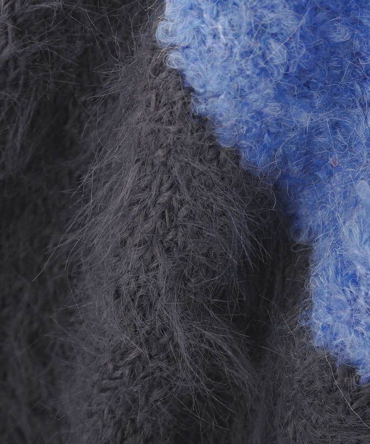 YECCA VECCA「素材MIX配色デザインニット」|ニット・セーター|