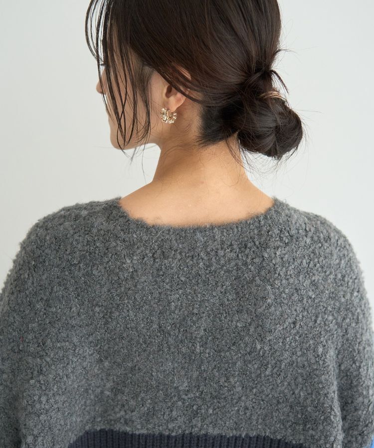 YECCA VECCA「素材MIX配色デザインニット」|ニット・セーター|