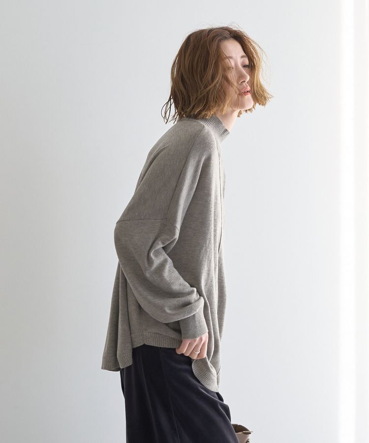YECCA VECCA「裾ラメMIXラウンドヘムニット」|ニット・セーター|