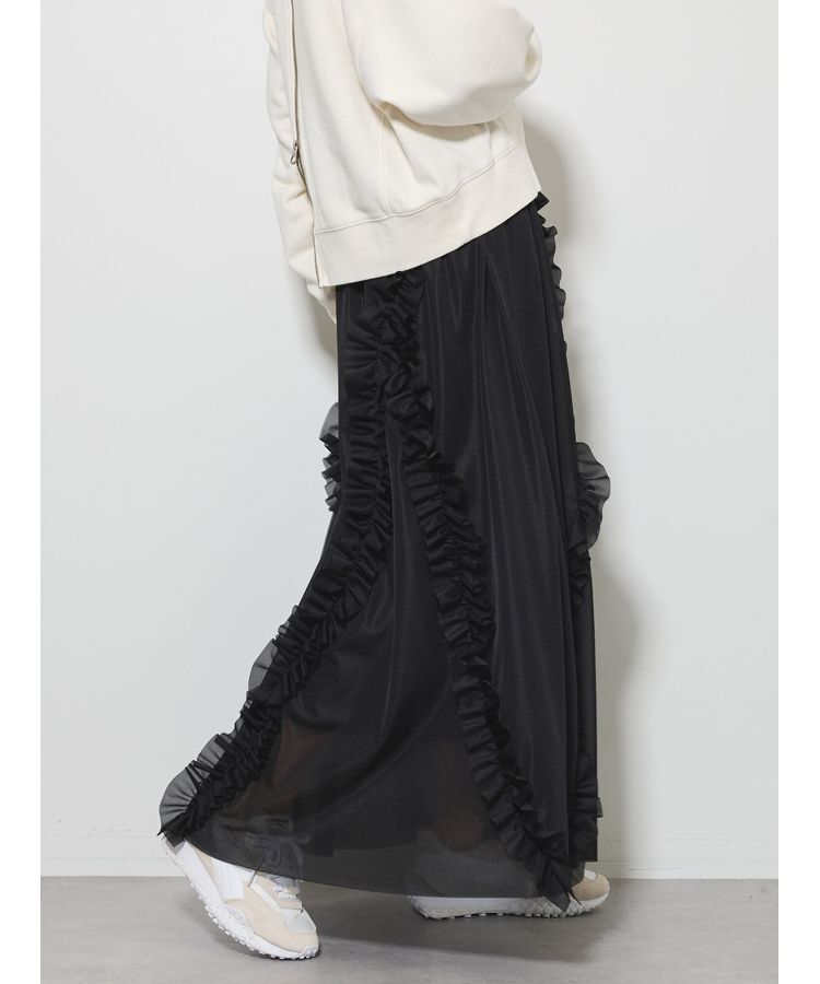 GARAGE OF GOOD CLOTHING「ペチコート付きフリル巻きスカート」|スカート|