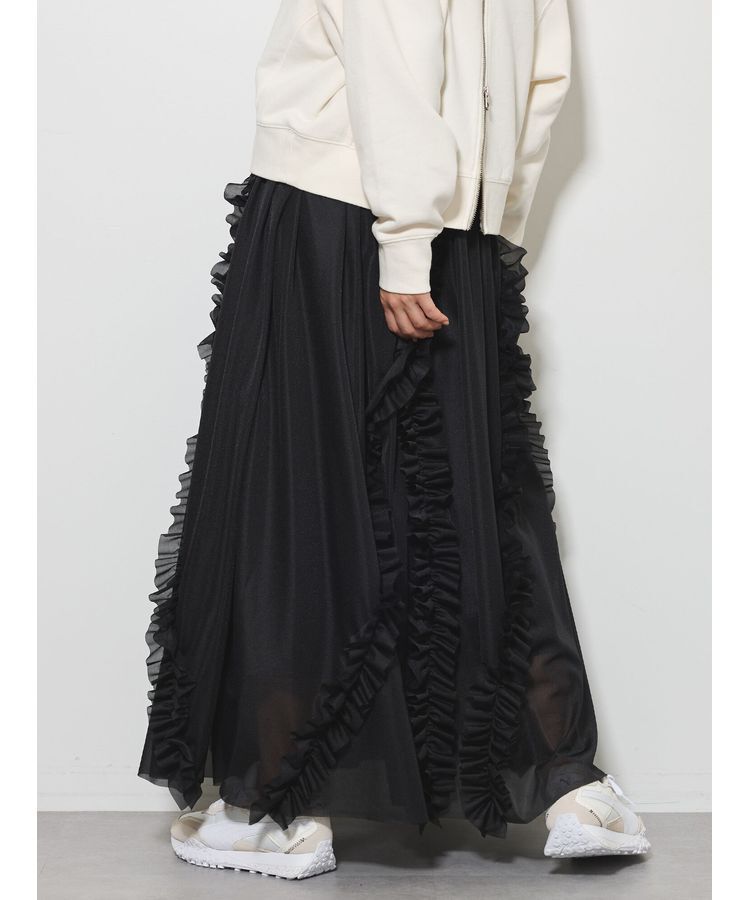GARAGE OF GOOD CLOTHING「ペチコート付きフリル巻きスカート」|スカート|